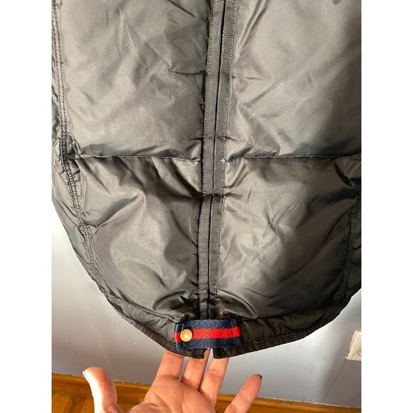 Tommy Hilfiger Black Long Down Blend Quilted Faux Fur Hooded Coat Women Sz S - Picture 10 of 14